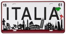 Carica l'immagine nel visualizzatore di Gallery, TARGA METALLO MAGNETICA - ITALIA 01
