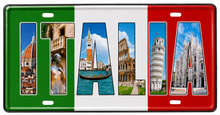 Carica l'immagine nel visualizzatore di Gallery, TARGA METALLO MAGNETICA - ITALIA 03
