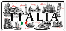 Carica l'immagine nel visualizzatore di Gallery, TARGA METALLO MAGNETICA - ITALIA 07
