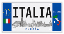 Carica l'immagine nel visualizzatore di Gallery, TARGA METALLO MAGNETICA - ITALIA 08

