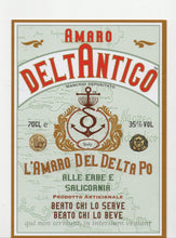 Carica l&#39;immagine nel visualizzatore di Gallery, AMARO DEL DELTA ANTICO DEL PO ALLE ERBE E SALICORNIA 70CL 35%VOL.
