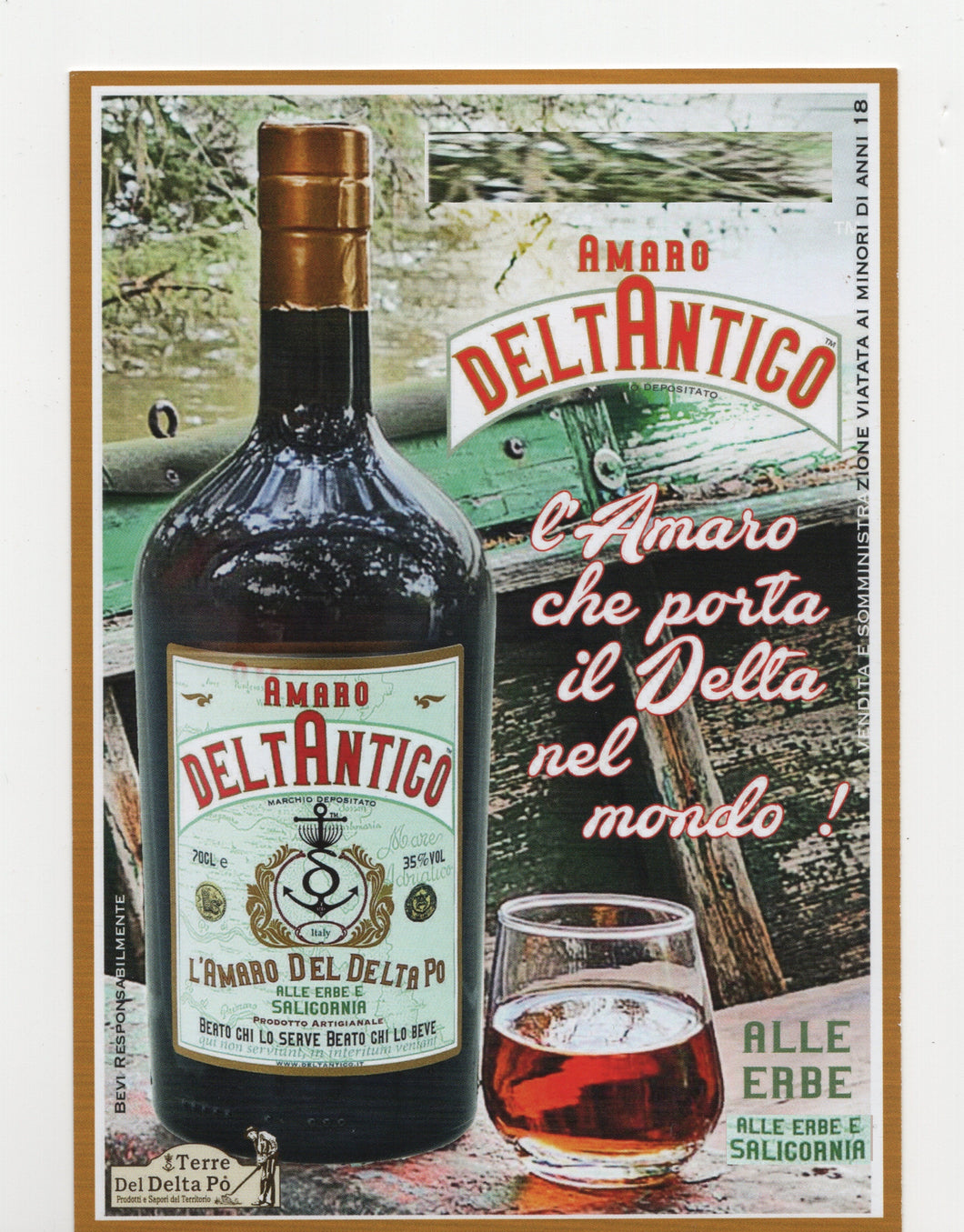 AMARO DEL DELTA ANTICO DEL PO ALLE ERBE E SALICORNIA 70CL 35%VOL.