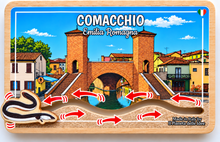 Carica l'immagine nel visualizzatore di Gallery, Calamita Magnete - COMACCHIO - ipidee - LEGNO - Movimento ANGUILLA TREPPONTI
