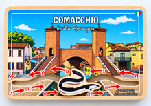 Carica l'immagine nel visualizzatore di Gallery, Calamita Magnete - COMACCHIO - ipidee - LEGNO - Movimento ANGUILLA TREPPONTI

