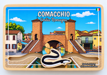 Carica l'immagine nel visualizzatore di Gallery, Calamita Magnete - COMACCHIO - ipidee - LEGNO - Movimento ANGUILLA TREPPONTI
