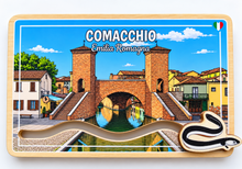 Carica l'immagine nel visualizzatore di Gallery, Calamita Magnete - COMACCHIO - ipidee - LEGNO - Movimento ANGUILLA TREPPONTI
