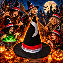 Carica l'immagine nel visualizzatore di Gallery, CAPPELLO - STREGA / BEFANA - LUNA
