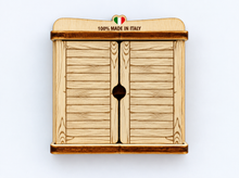 Carica l'immagine nel visualizzatore di Gallery, Calamita Magnete - COMACCHIO - ipidee - LEGNO - FINESTRELLA LEGNO NATURALE
