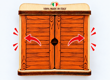 Carica l'immagine nel visualizzatore di Gallery, Calamita Magnete - COMACCHIO - ipidee - LEGNO - FINESTRELLA ROSSA
