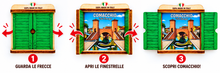 Carica l'immagine nel visualizzatore di Gallery, Calamita Magnete - COMACCHIO - ipidee - LEGNO - FINESTRELLA VERDE
