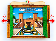 Carica l'immagine nel visualizzatore di Gallery, Calamita Magnete - COMACCHIO - ipidee - LEGNO - FINESTRELLA VERDE
