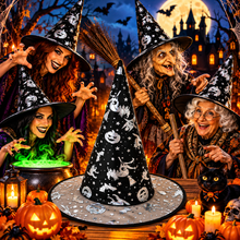 Carica l'immagine nel visualizzatore di Gallery, CAPPELLO - STREGA - HALLOWEEN
