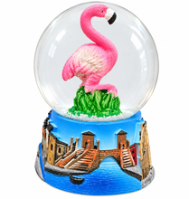 Carica l'immagine nel visualizzatore di Gallery, PALLA di NEVE / BOULE de NEIGE - COMACCHIO - FENICOTTERO ROSA
