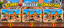Carica l'immagine nel visualizzatore di Gallery, Calamita Magnete - COMACCHIO - ipidee - LEGNO - Movimento MOTOCICLETTA TREPPONTI
