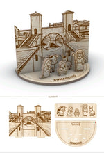 Carica l&#39;immagine nel visualizzatore di Gallery, NATIVITA&#39; PRESEPE - LEGNO - COMACCHIO TREPPONTI NATURAL
