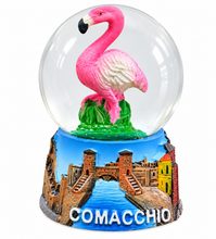 Carica l'immagine nel visualizzatore di Gallery, PALLA di NEVE / BOULE de NEIGE - COMACCHIO - FENICOTTERO ROSA
