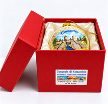 Carica l'immagine nel visualizzatore di Gallery, PALLA DI NATALE - CERAMICA - COMACCHIO - TREPPONTI - CM 8
