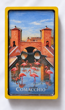 Carica l'immagine nel visualizzatore di Gallery, Calamita Magnete - COMACCHIO - gip - LEGNO MDF - TREPPONTI Panorama FENICOTTERI
