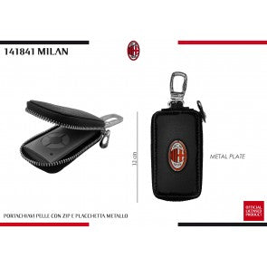 PORTACHIAVI PELLE CON ZIP MILAN 141841