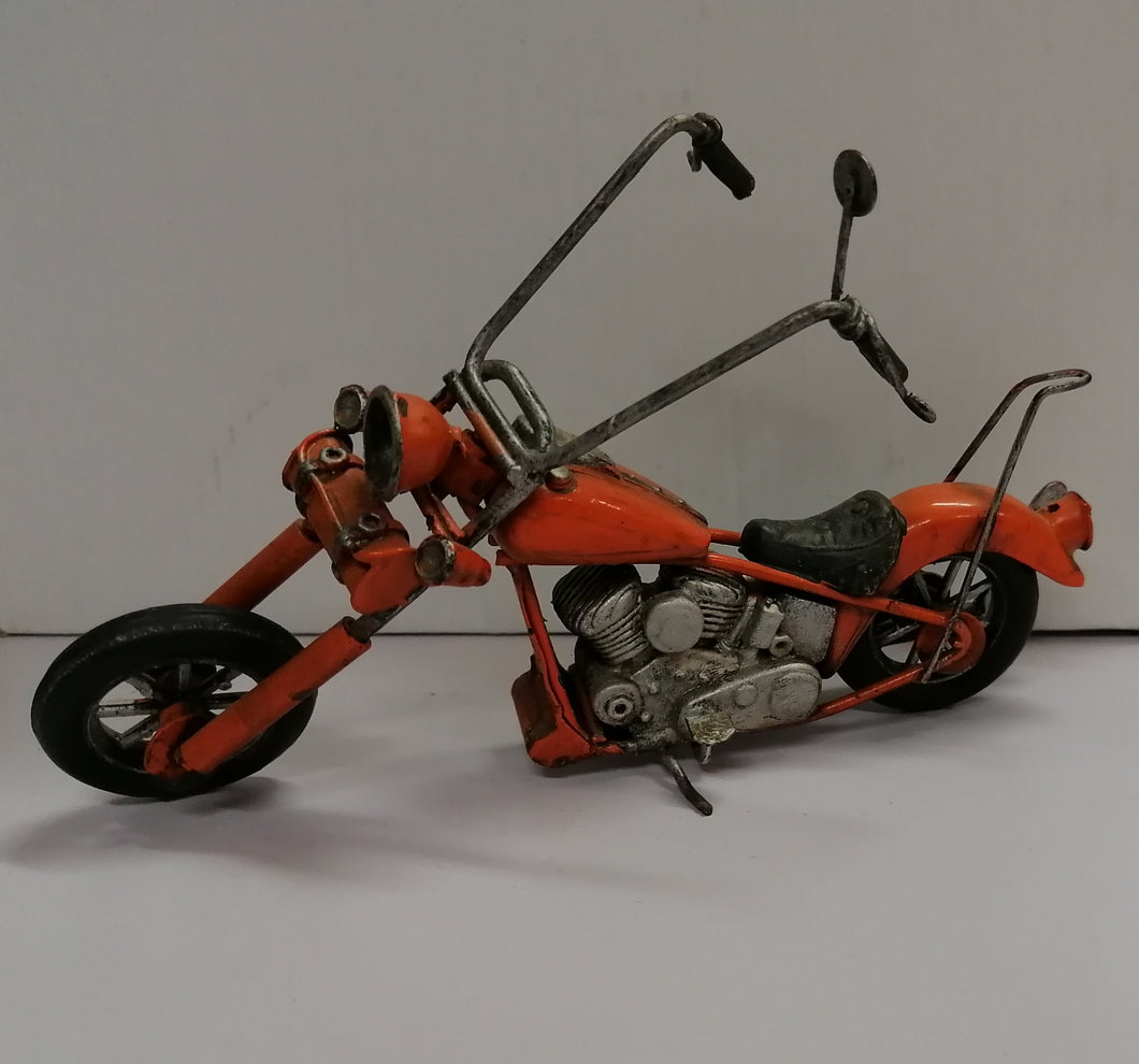 MOTO CHOPPER - MODELLINO D'EPOCA VINTAGE IN FERRO