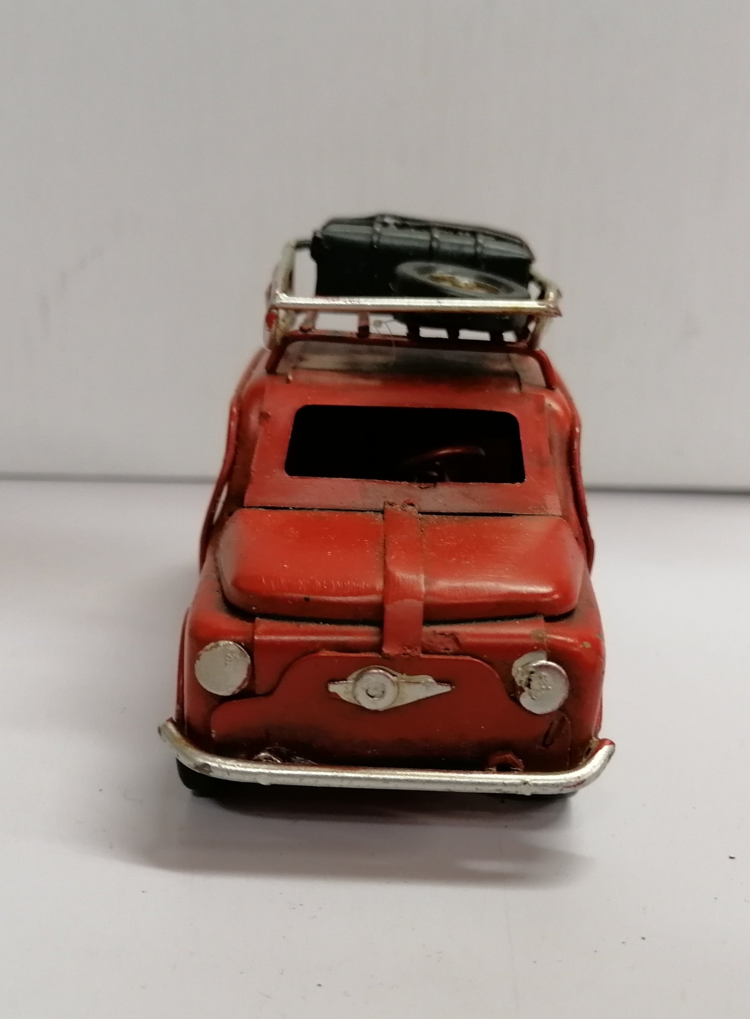 Inzopo Modello di auto in metallo vintage classico in ferro battuto modello di auto rosso Inzopo Modello di auto in metallo vintage classico in ferro battuto modello di auto rosso