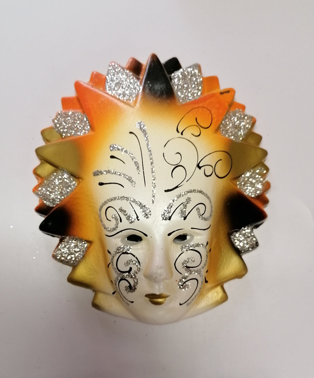 MASCHERA VENEZIANA - ARANCIONE – Souvenir di Comacchio Mangherini