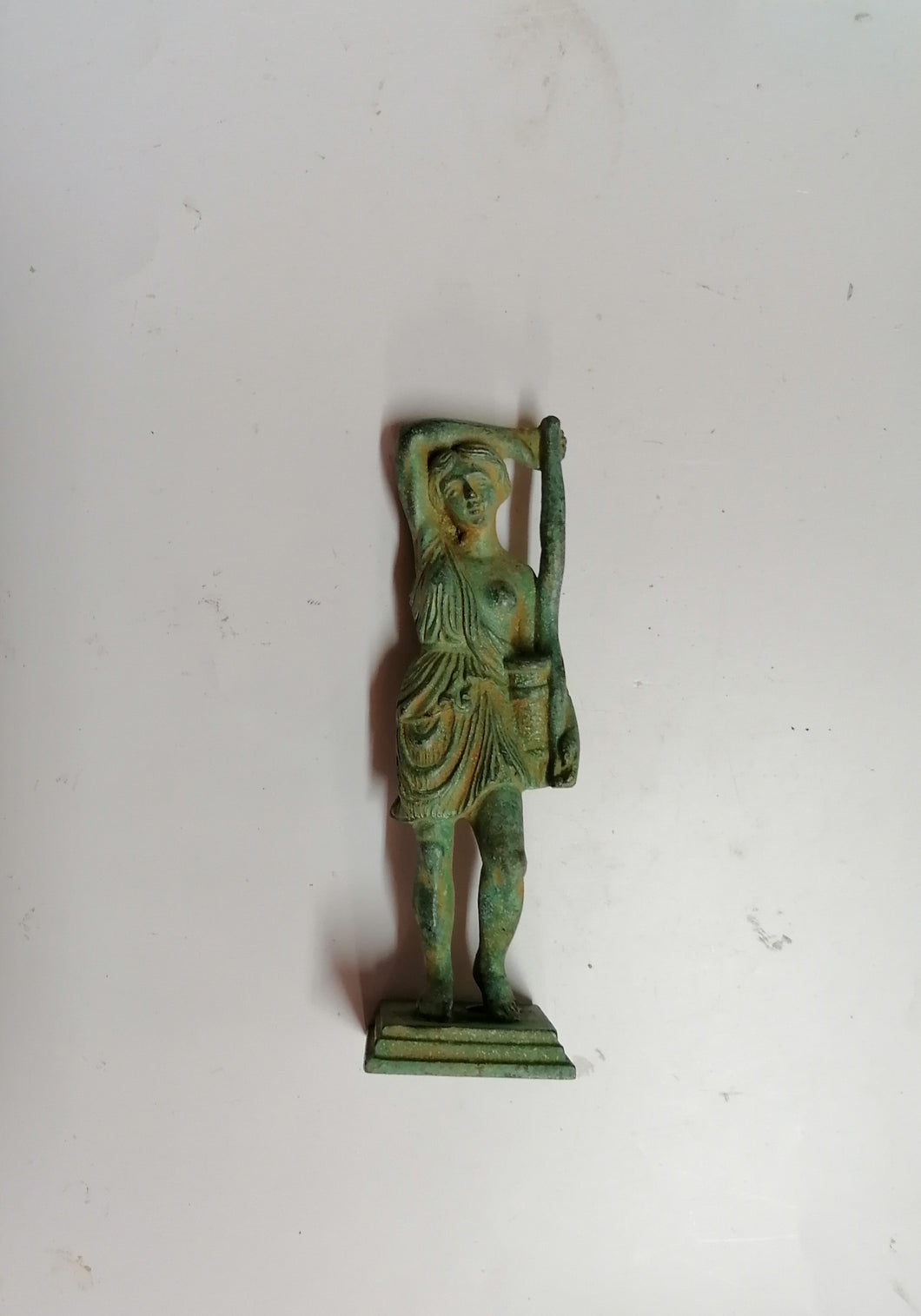 RIPRODUZIONE ARCHEOLOGICA BRONZO GRECO - STATUA DONNA