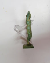 Carica l&#39;immagine nel visualizzatore di Gallery, RIPRODUZIONE ARCHEOLOGICA BRONZO GRECO - STATUA DONNA
